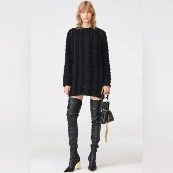 ZARA OVER-THE-KNEE HEELED BOOTS LIMITED EDITION - Picture 4 of 16